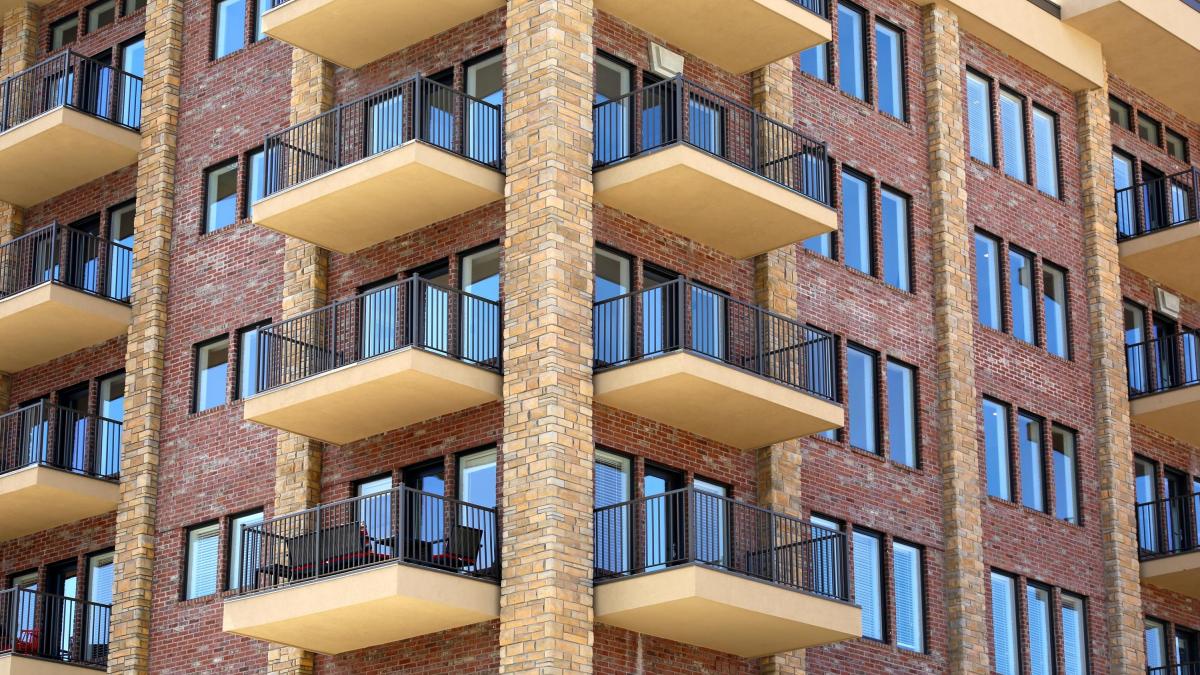 Photo d'un bâtiment de logements collectifs neufs